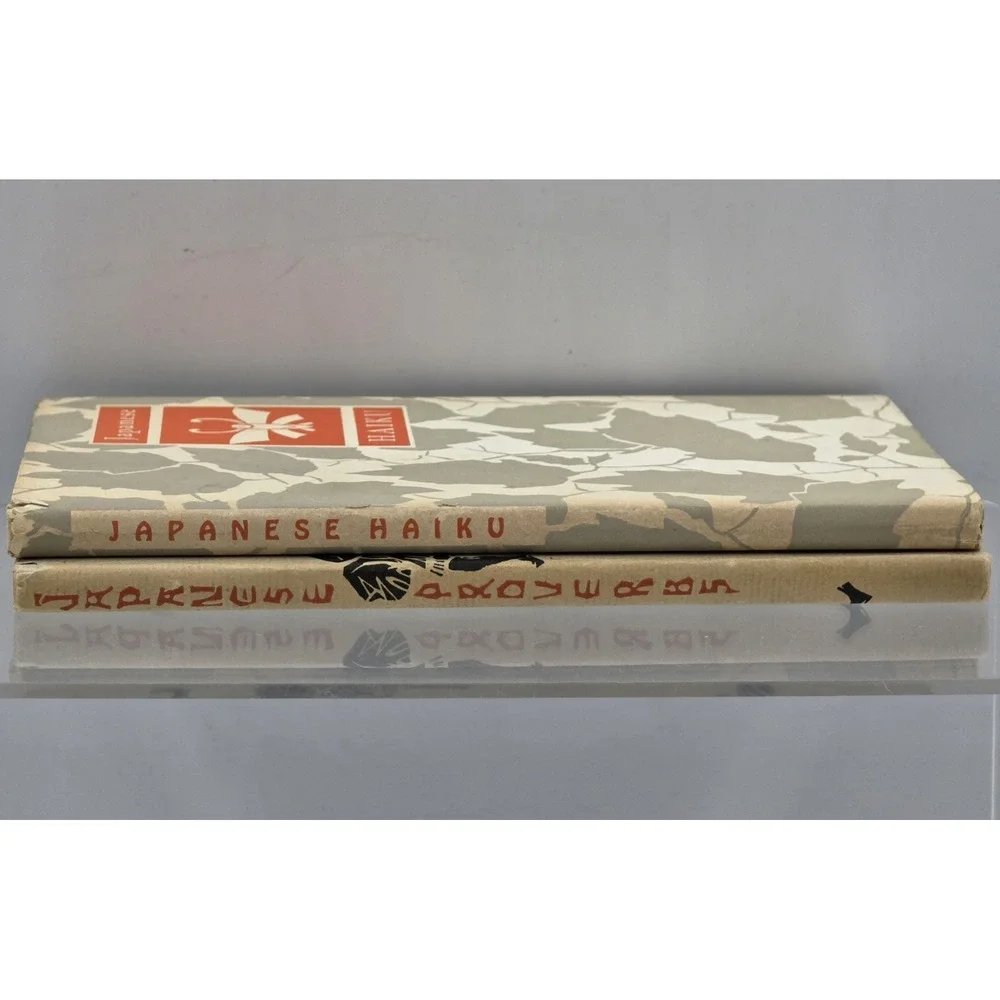 2 Lot VTG Hardcover Japanese 1962 Proverbs + Japanese Haiku 1955/56 Peter Pauper